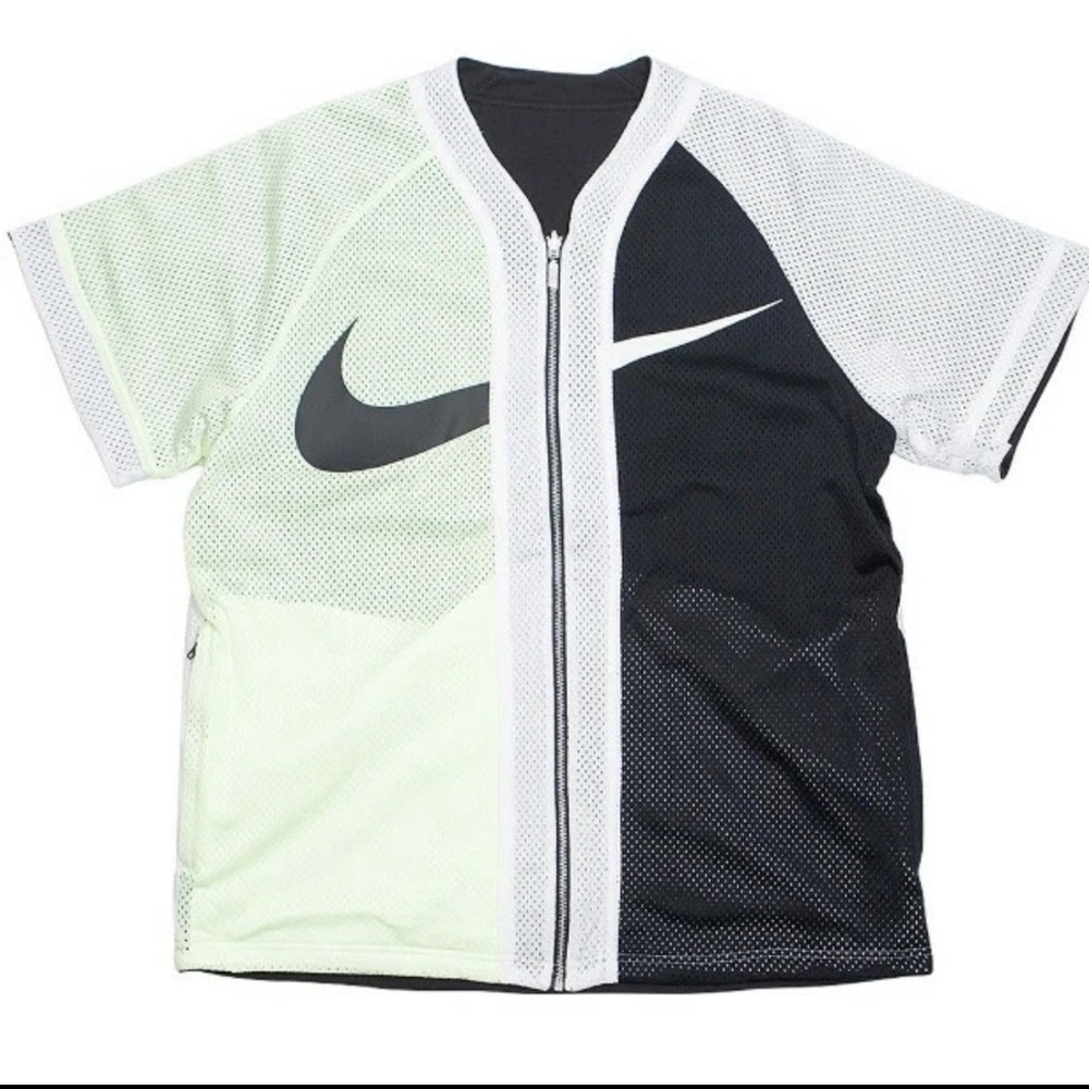2018 NIKELAB NRG VOLT REVERSIBLE FULL ZIP BASEBALL JERSEY Sz XL